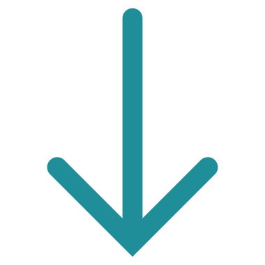 Düz vektör simgesi aşağı ok