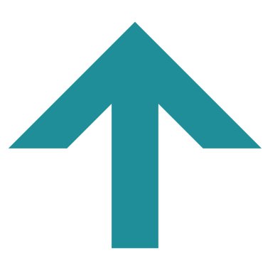 Düz vektör simge yukarı ok