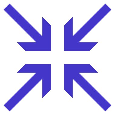 Oklar düz vektör simge collide