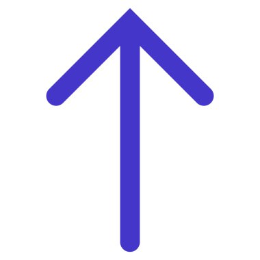 Düz vektör simge yukarı ok