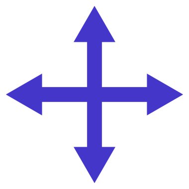 Oklar düz vektör simgesini genişletin