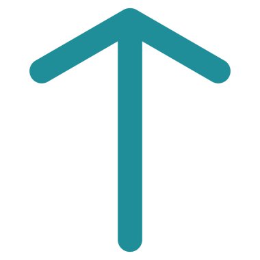 Düz vektör simge yukarı ok