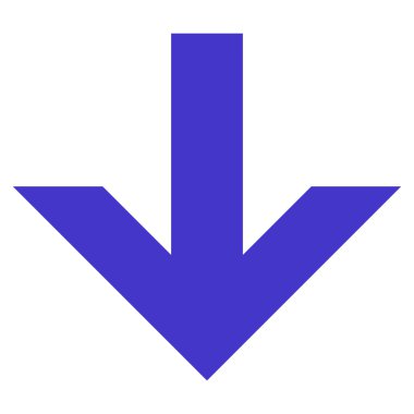 Düz vektör simgesi aşağı ok