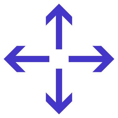 Oklar düz vektör simgesini genişletin