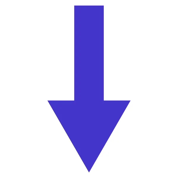 Pijl-omlaag platte Vector Icon — Stockvector