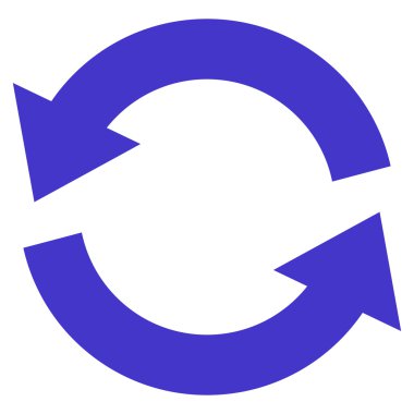 Düz vektör simgesini tazele