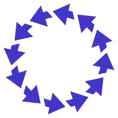 Saatin tersi yönde düz vektör simge döndürmek