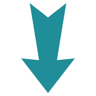 Düz vektör simgesi aşağı ok