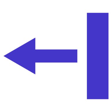 Sol düz vektör simge çekin