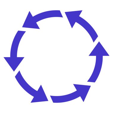 Saatin tersi yönde düz vektör simge döndürmek