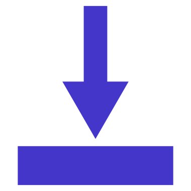 Alt düz vektör simgesi hareket