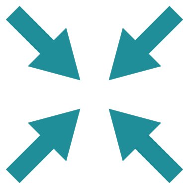 Oklar düz vektör simge sıkıştırmak