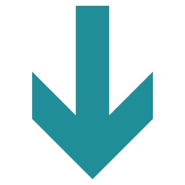 Düz vektör simgesi aşağı ok