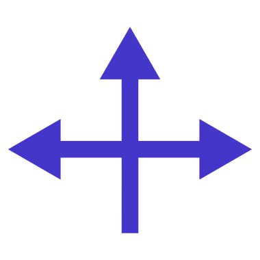 Kavşak yön düz vektör simgesi