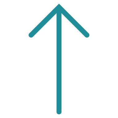 Düz vektör simge yukarı ok