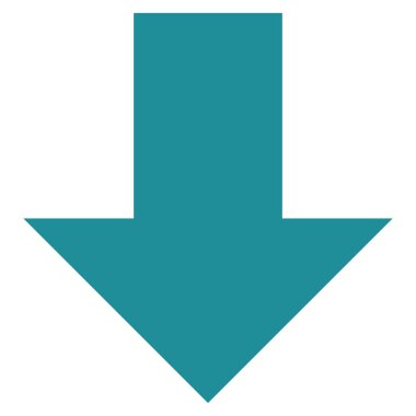 Düz vektör simgesi aşağı ok