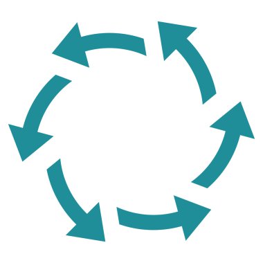 Santrifüj oklar düz vektör simgesi