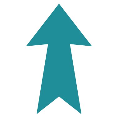 Düz vektör simge yukarı ok