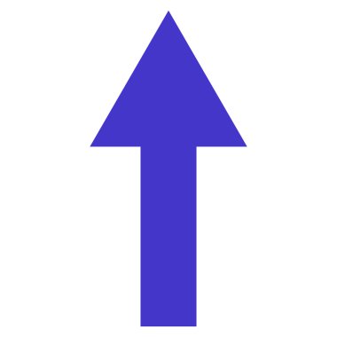 Düz vektör simge yukarı ok