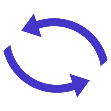 Vektör simge Exchange oklar düz