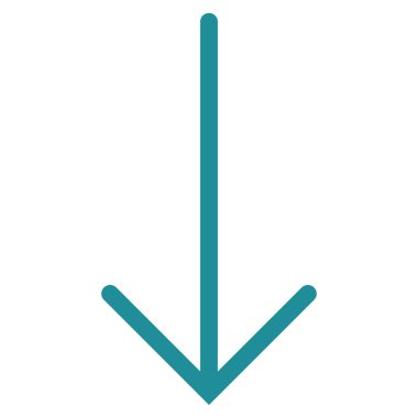 Düz vektör simgesi aşağı ok