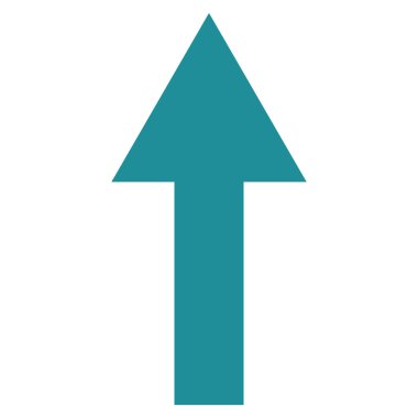 Düz vektör simge yukarı ok