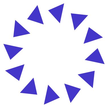 Saatin tersi yönde düz vektör simge döndürmek