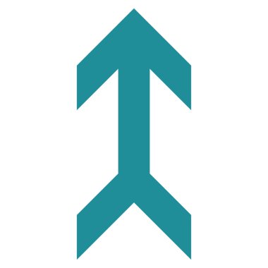 Düz vektör simge yukarı ok