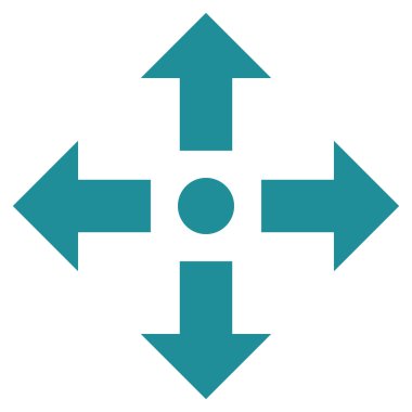 Oklar düz vektör simgesini genişletin