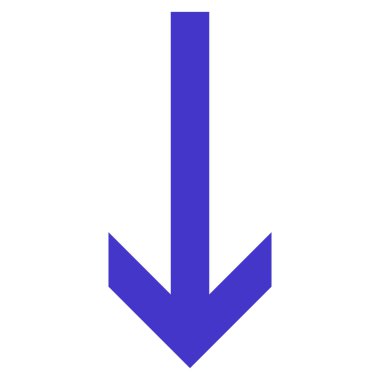 Düz vektör simgesi aşağı ok