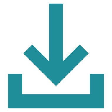 Gelen kutusu düz vektör simgesi