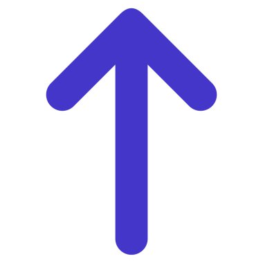 Düz vektör simge yukarı ok