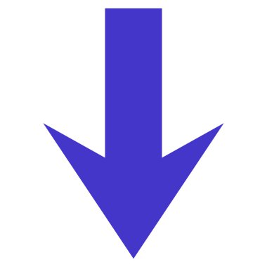 Düz vektör simgesi aşağı ok