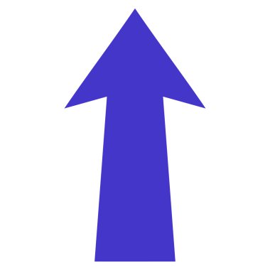 Düz vektör simge yukarı ok