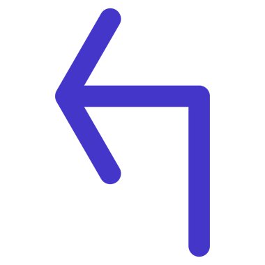 Sol düz vektör simge açmak