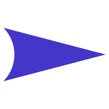 Ok ucu sağ düz vektör simgesi