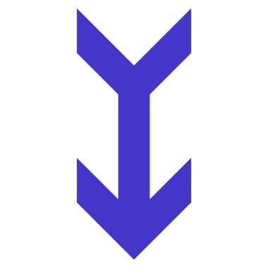 Düz vektör simgesi aşağı ok