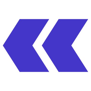 Shift Sol düz vektör simgesi