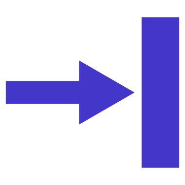 Doğru düz taşımak vektör simgesi