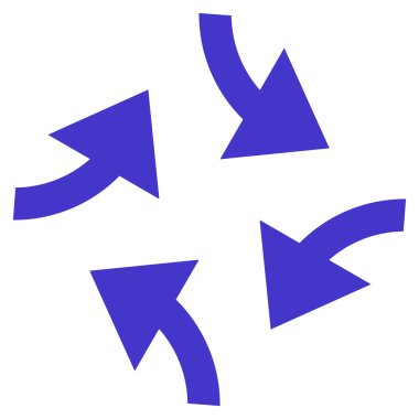 Oklar düz vektör simge girdap