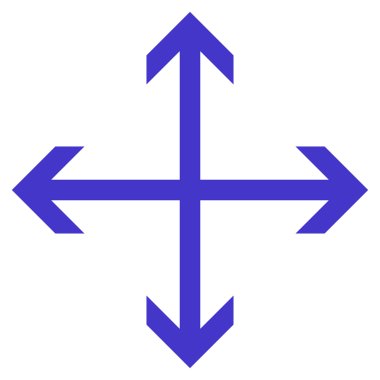 Oklar düz vektör simgesini genişletin