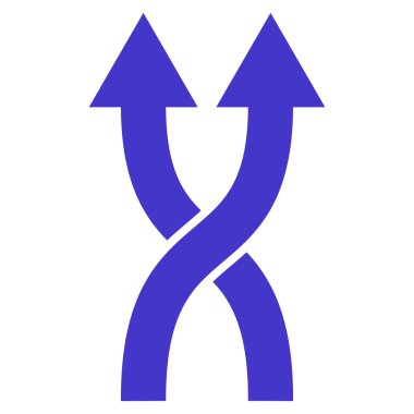 Düz vektör simge yukarı okları shuffle