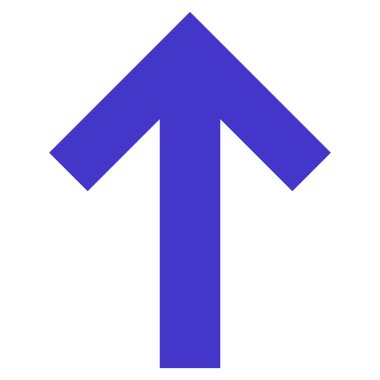 Düz vektör simge yukarı ok