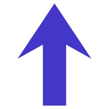 Düz vektör simge yukarı ok