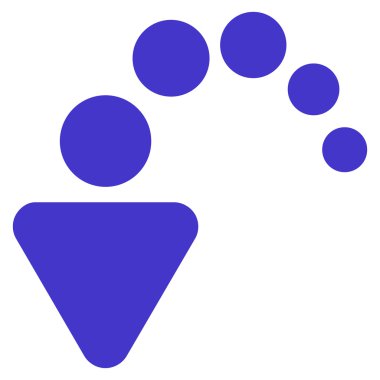 Düz vektör simgesi geri al