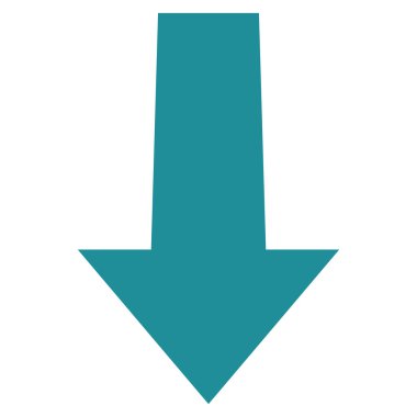 Düz vektör simgesi aşağı ok