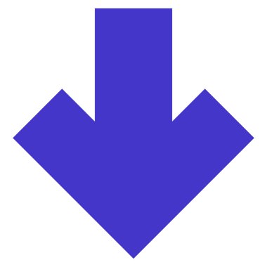 Düz vektör simgesi aşağı ok