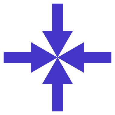 Oklar düz vektör simge sıkıştırmak