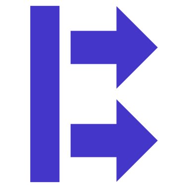 Sağ getirmek düz vektör simgesi