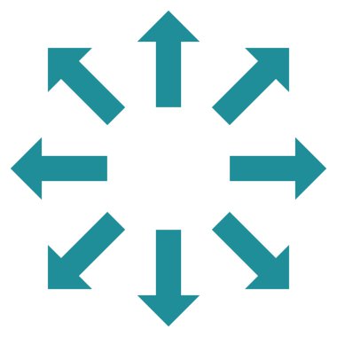 Oklar düz vektör simge patlayabilir